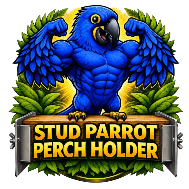 Stud Parrot Perch Holder logo